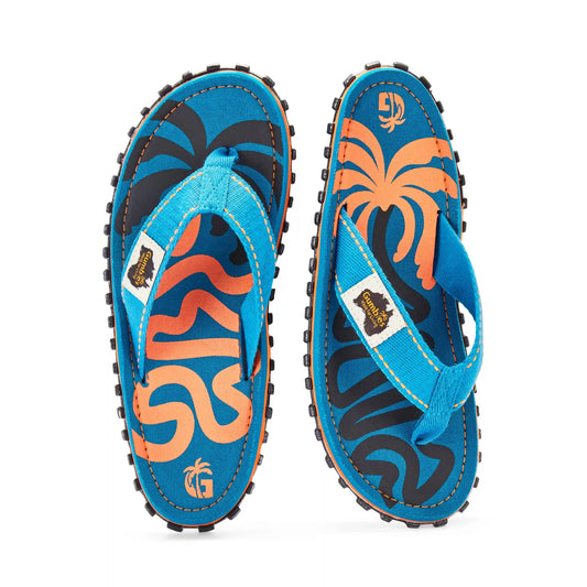 Islander Flip-Flops - Men's - Blue Palmetto