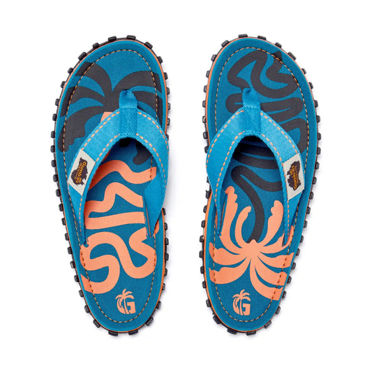Islander Flip-Flops - Women's - Blue Palmetto
